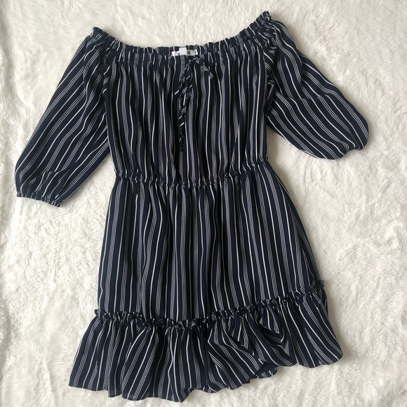 Bb Dakota Mckenna Dress in Navy - Picture 3 of 7